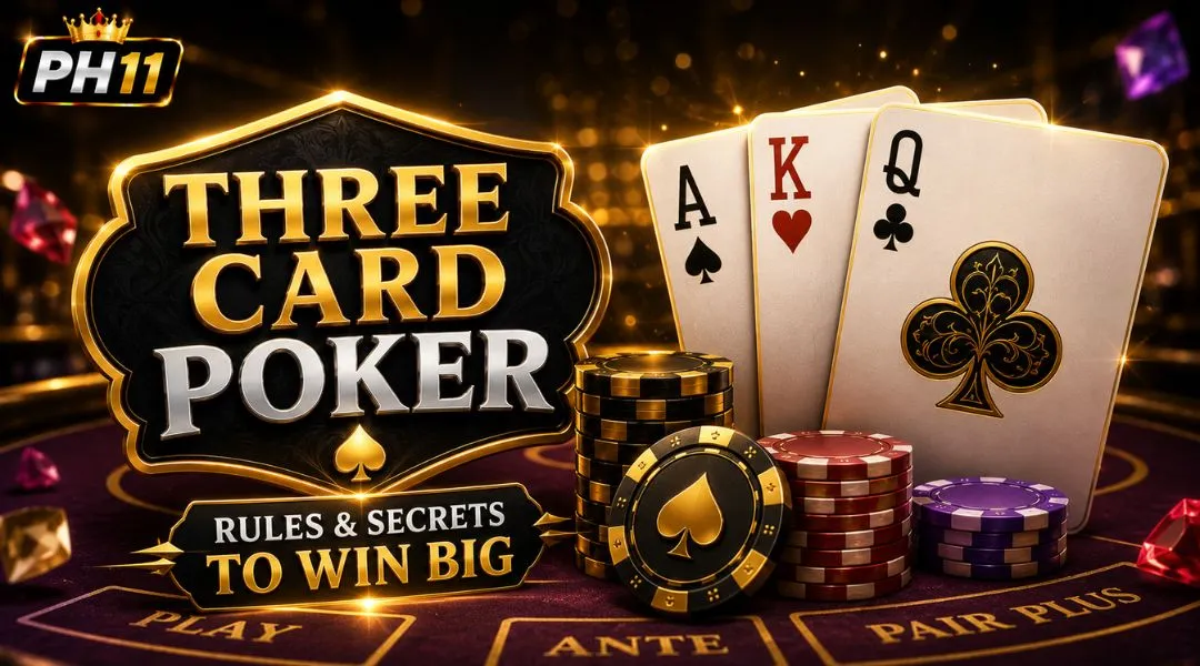 Three Card Poker At PH11 – Rules And Secrets To Winning Big
